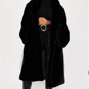 Fashion Nova Black Teddy Jacket